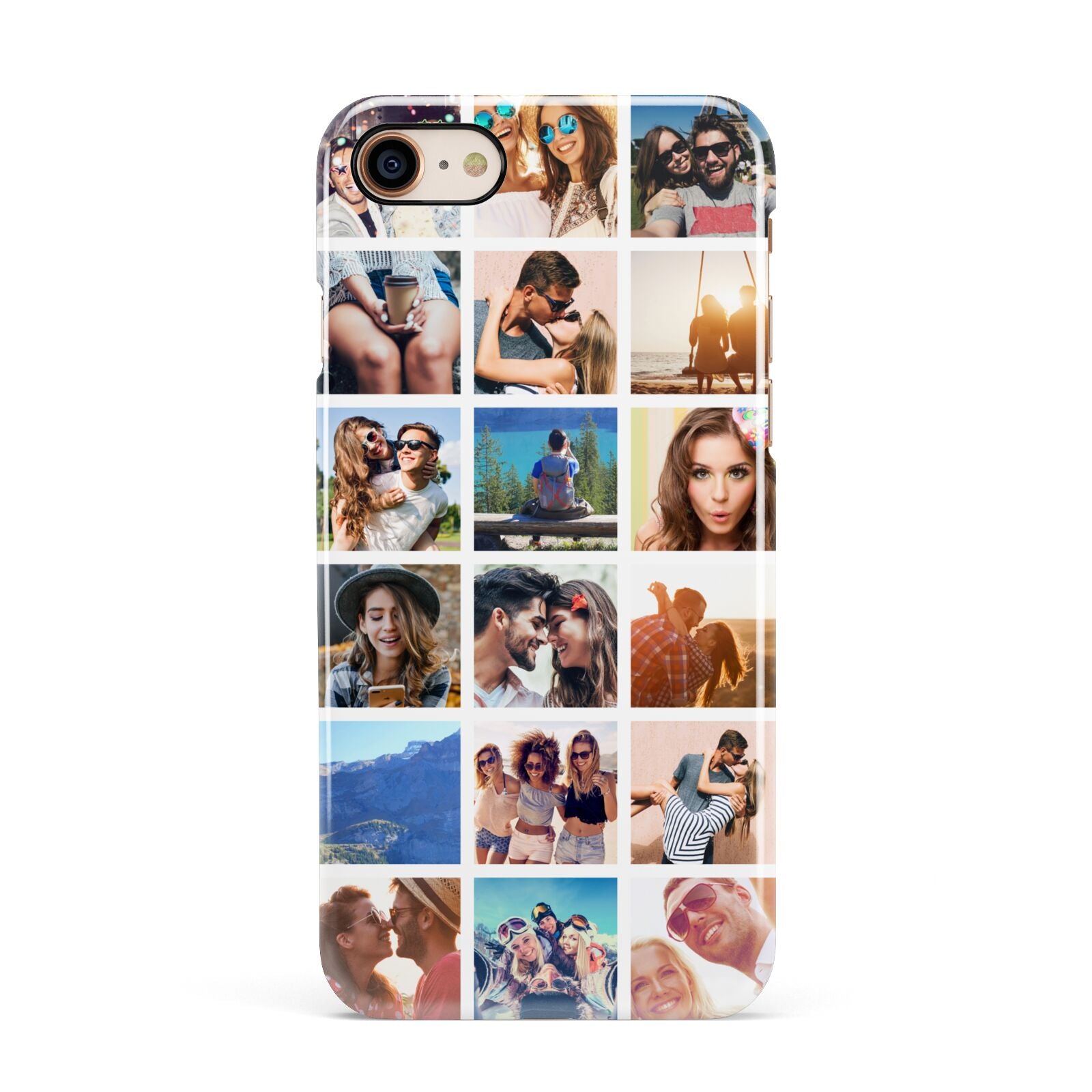 Multi Photo Collage Apple iPhone 7 8 3D Snap Case