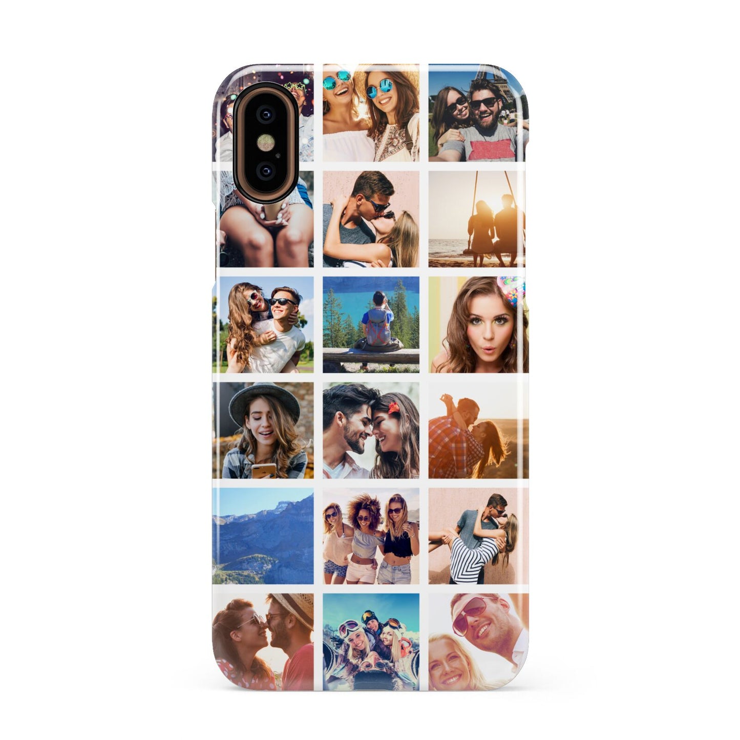 Multi Photo Collage Apple iPhone XS 3D Snap Case