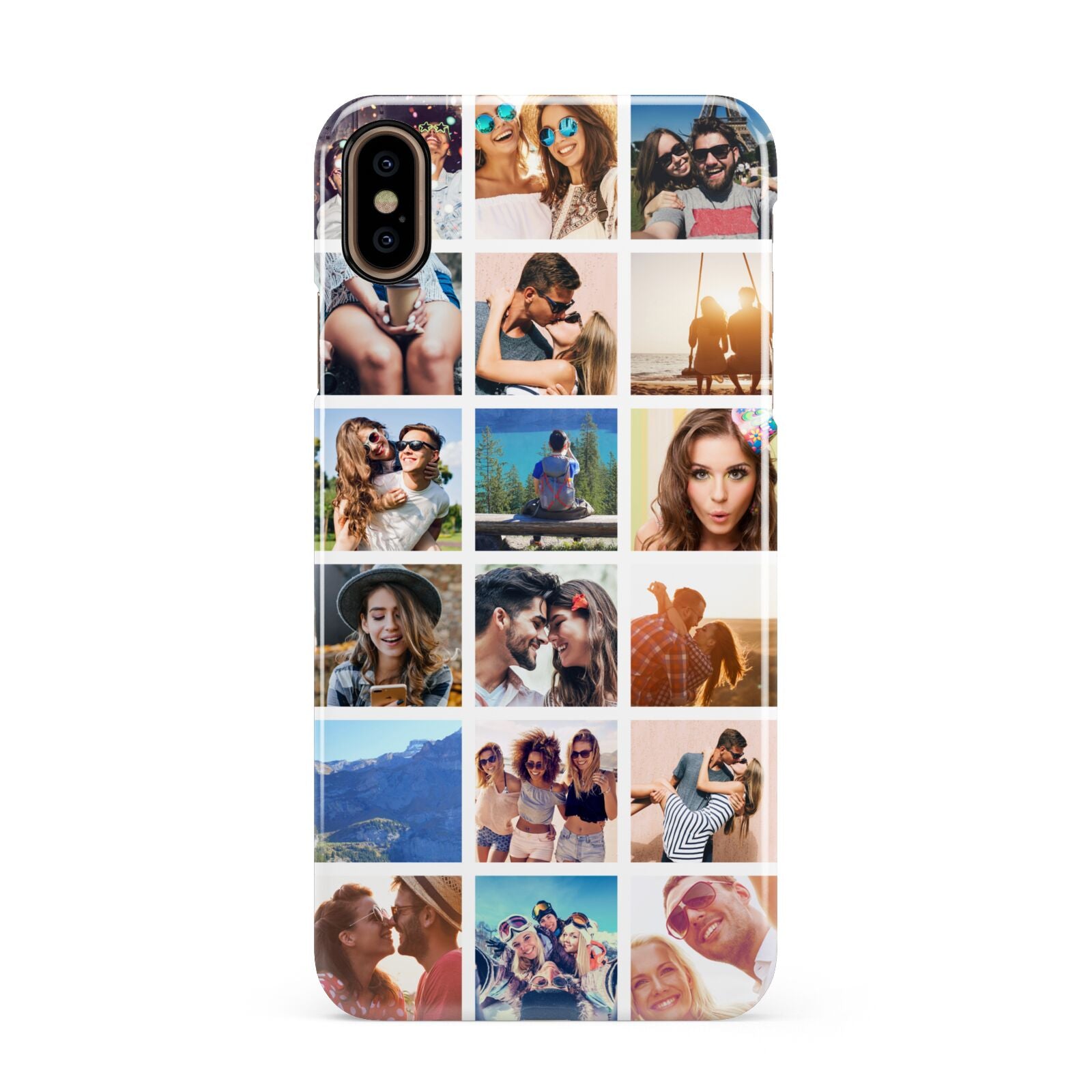 Multi Photo Collage Apple iPhone Xs Max 3D Snap Case