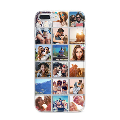 Multi Photo Collage iPhone 7 Plus Bumper Case on Silver iPhone