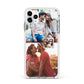 Multi Photo Square Collage Apple iPhone 11 Pro Max in Silver with White Impact Case