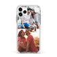 Multi Photo Square Collage Apple iPhone 11 Pro in Silver with White Impact Case