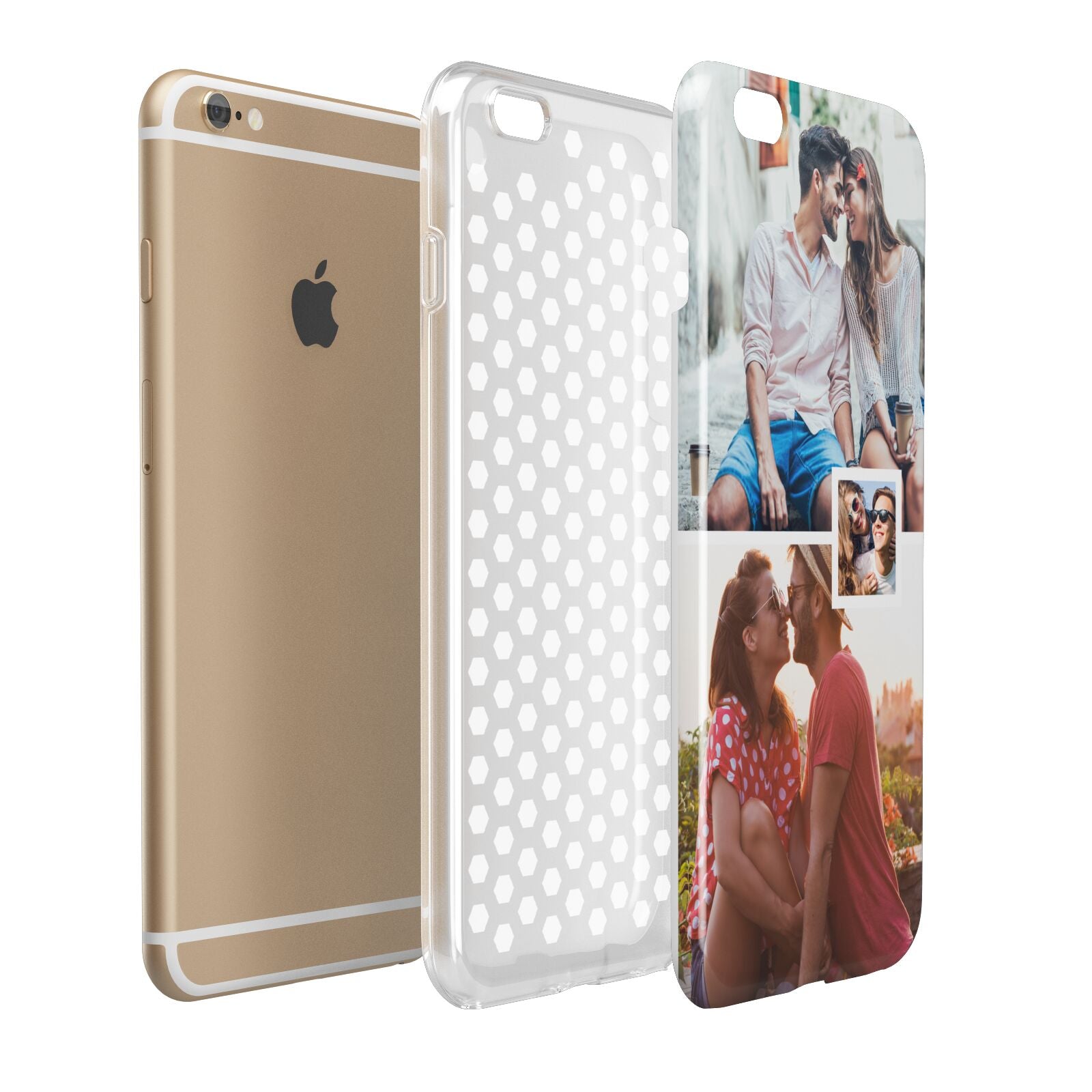 Multi Photo Square Collage Apple iPhone 6 Plus 3D Tough Case