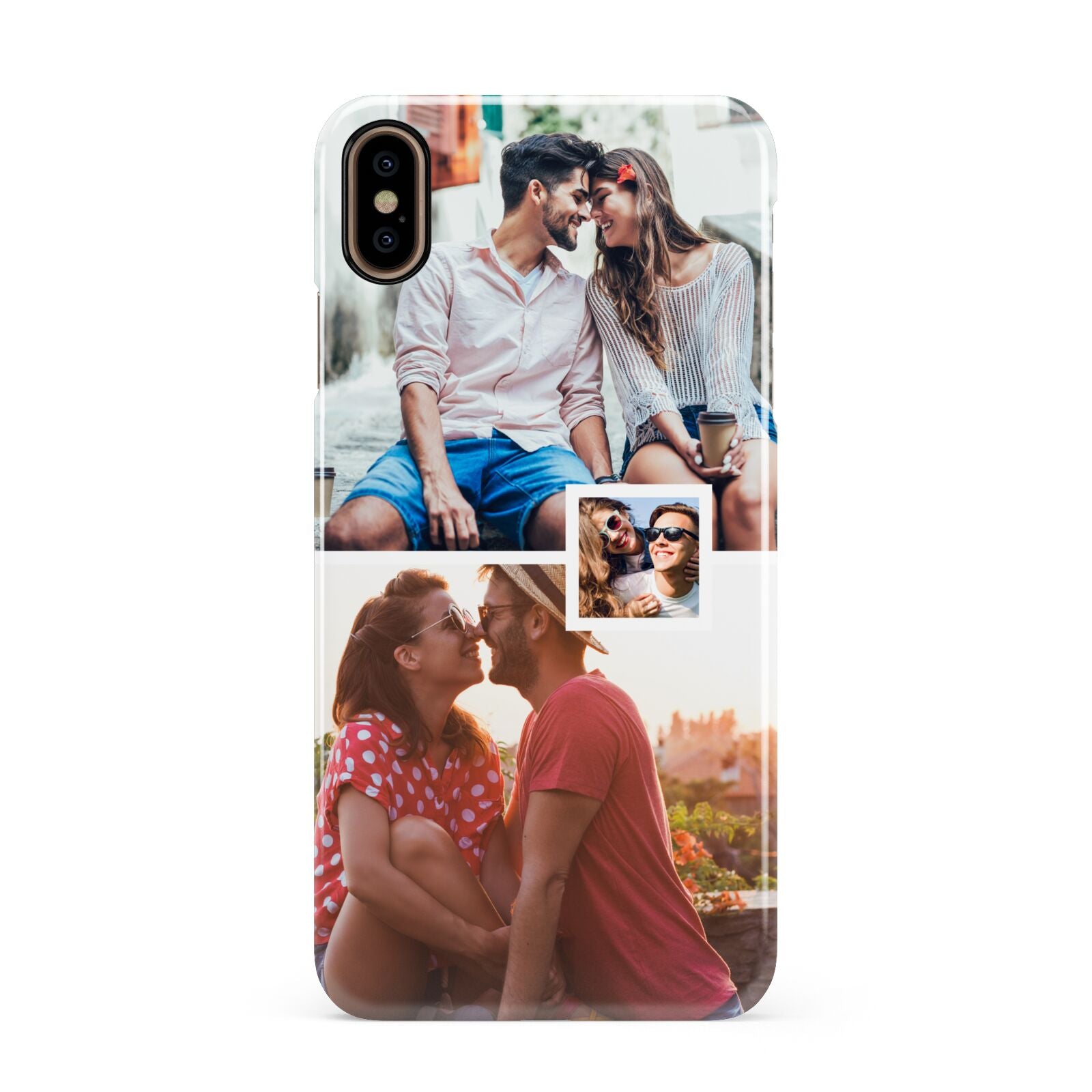 Multi Photo Square Collage Apple iPhone Xs Max 3D Snap Case