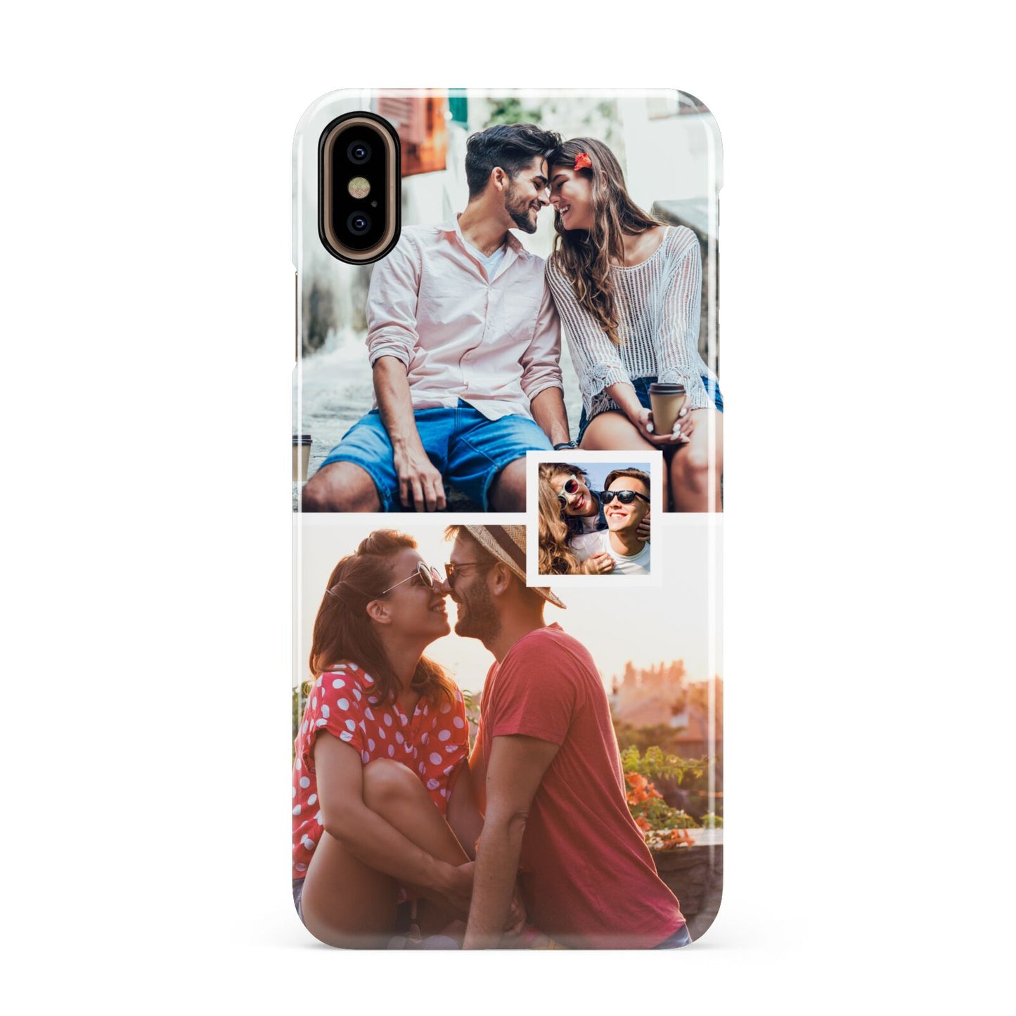 Multi Photo Square Collage Apple iPhone Xs Max 3D Snap Case
