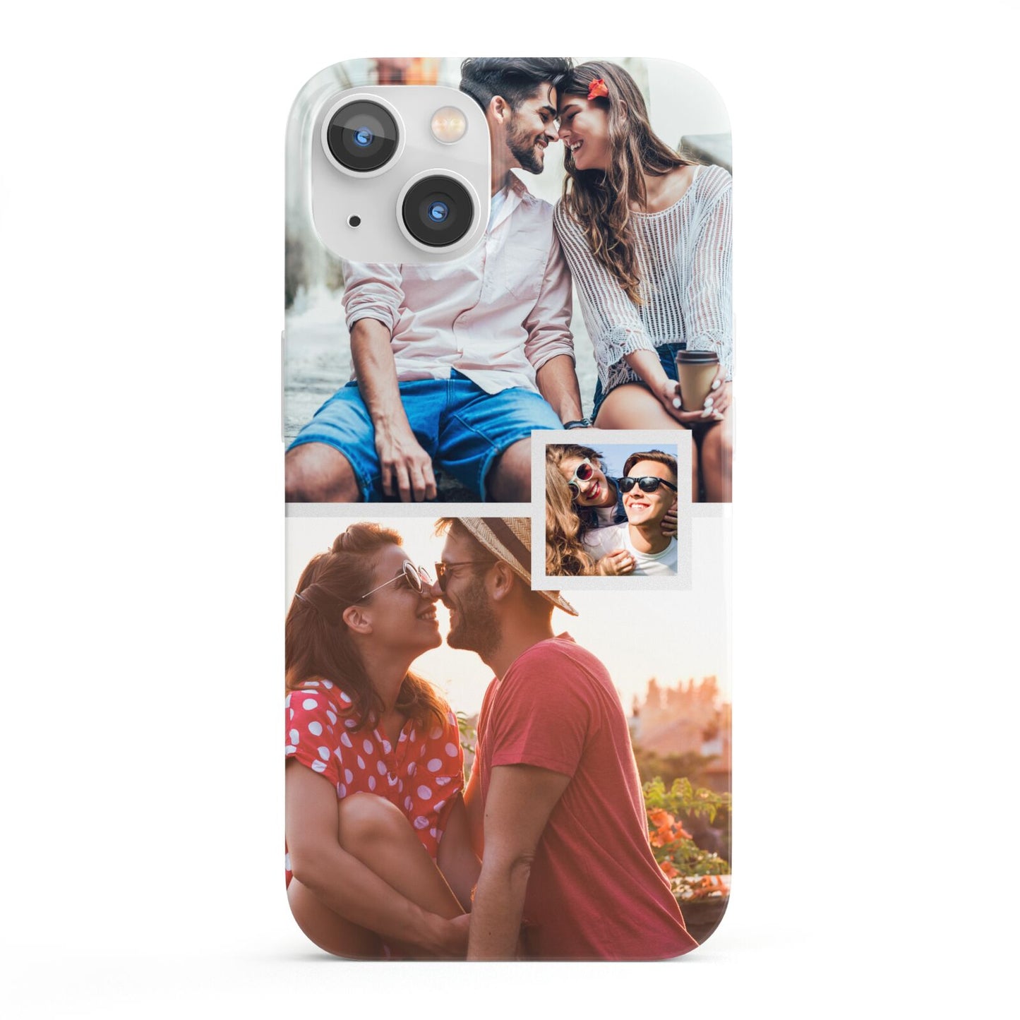 Multi Photo Square Collage iPhone 13 Full Wrap 3D Snap Case