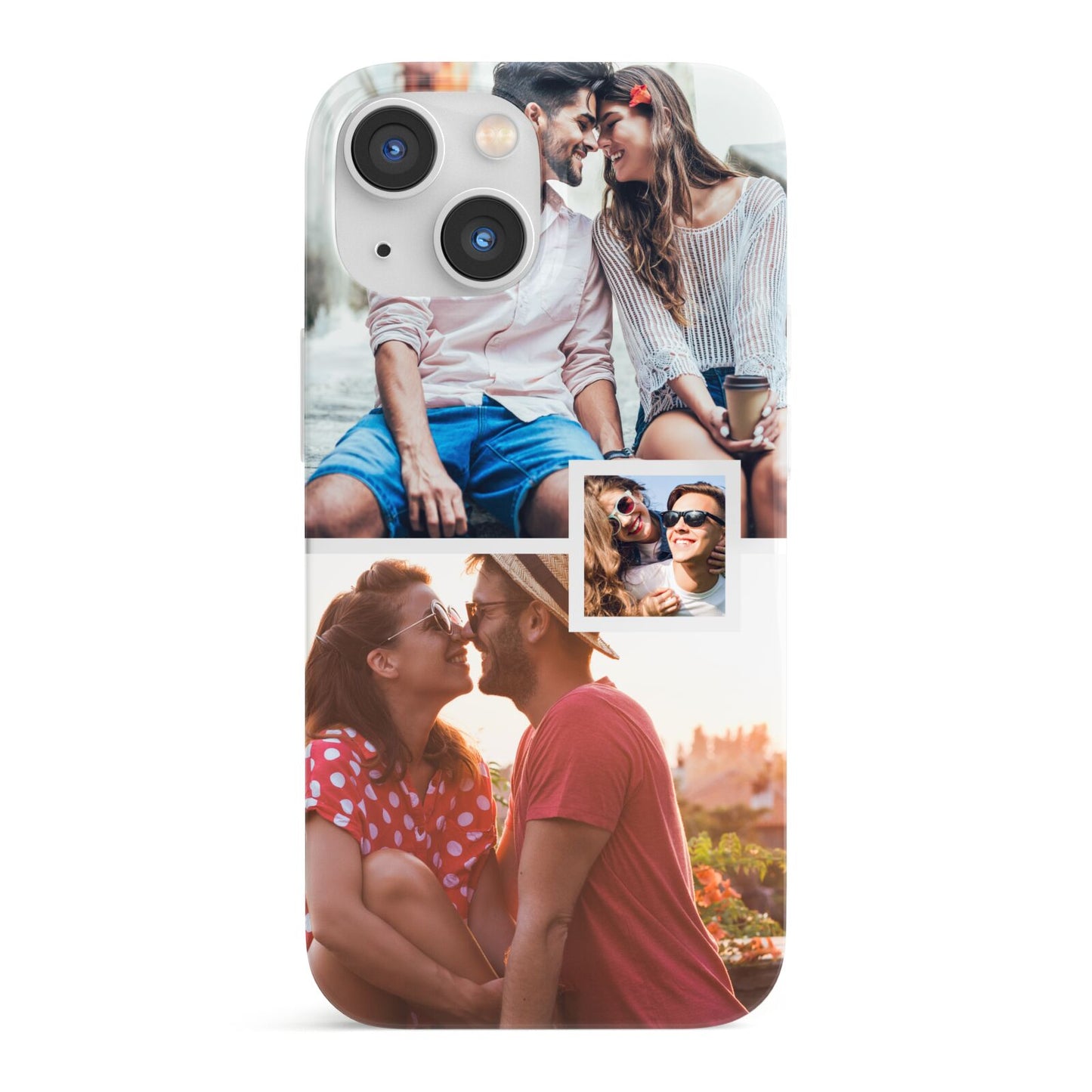 Multi Photo Square Collage iPhone 13 Mini Full Wrap 3D Snap Case