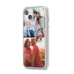 Multi Photo Square Collage iPhone 14 Plus Glitter Tough Case Starlight Angled Image