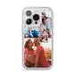 Multi Photo Square Collage iPhone 14 Pro Glitter Tough Case Silver