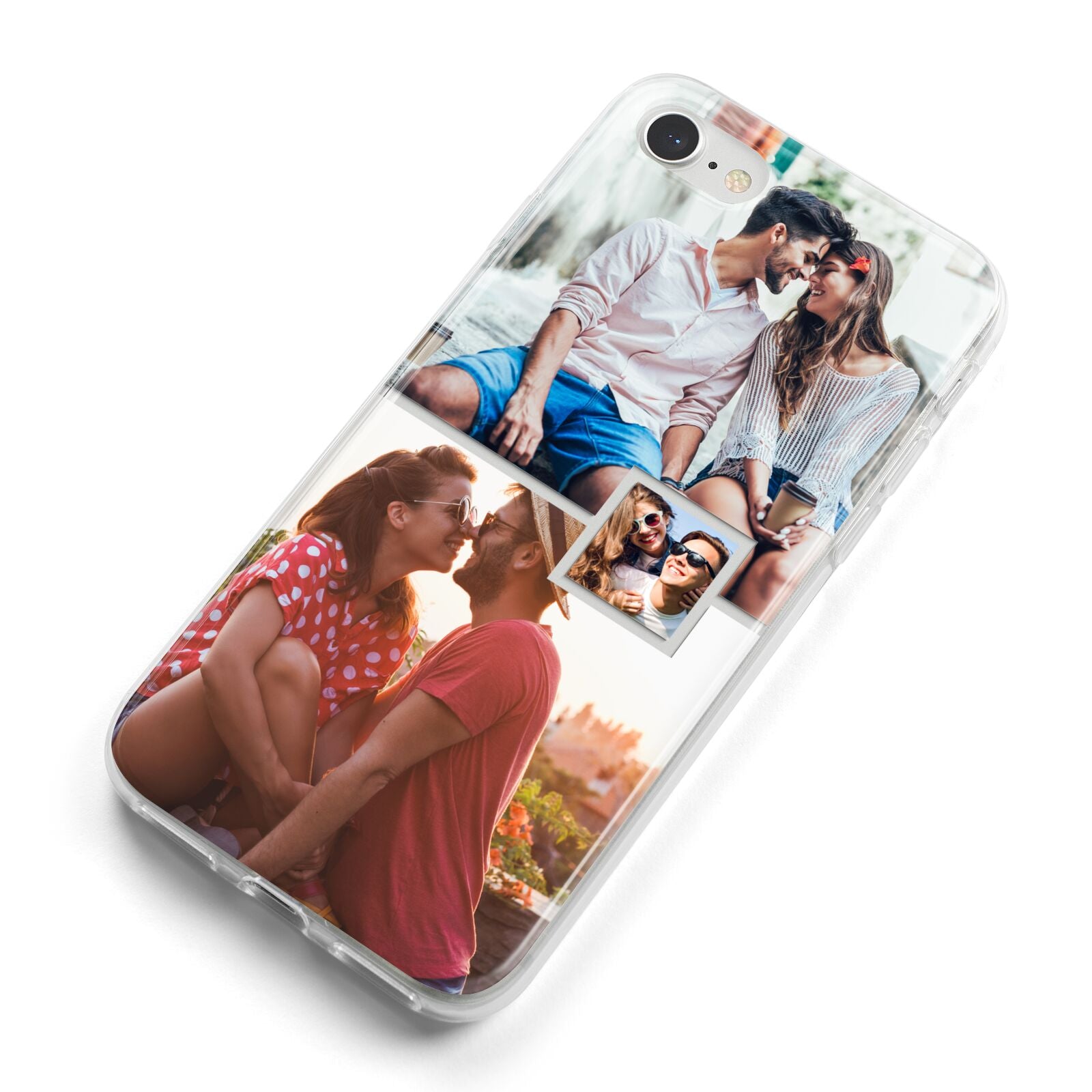 Multi Photo Square Collage iPhone 8 Bumper Case on Silver iPhone Alternative Image