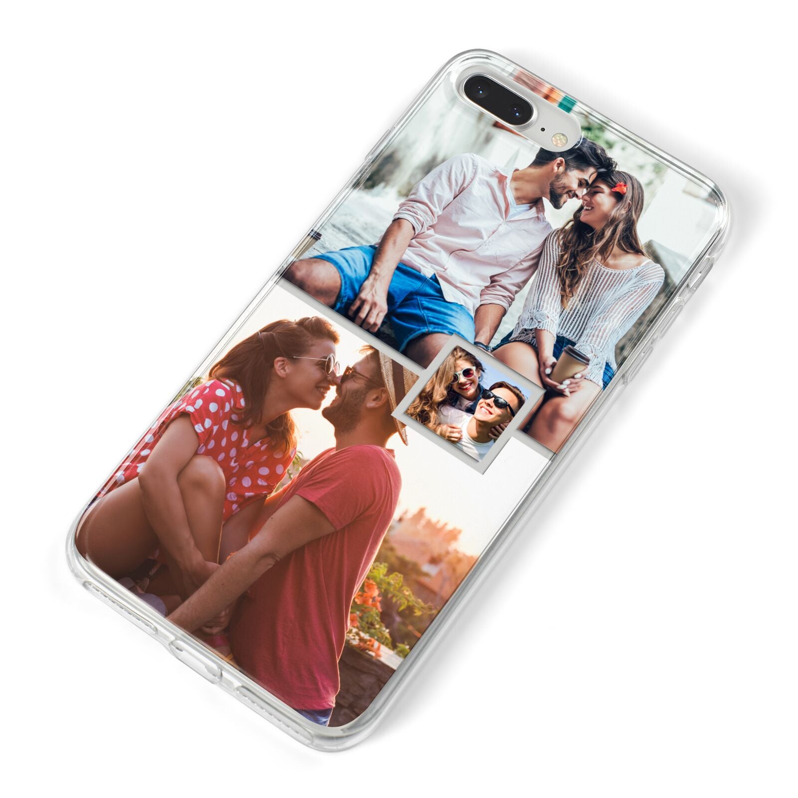 Multi Photo Square Collage iPhone 8 Plus Bumper Case on Silver iPhone Alternative Image