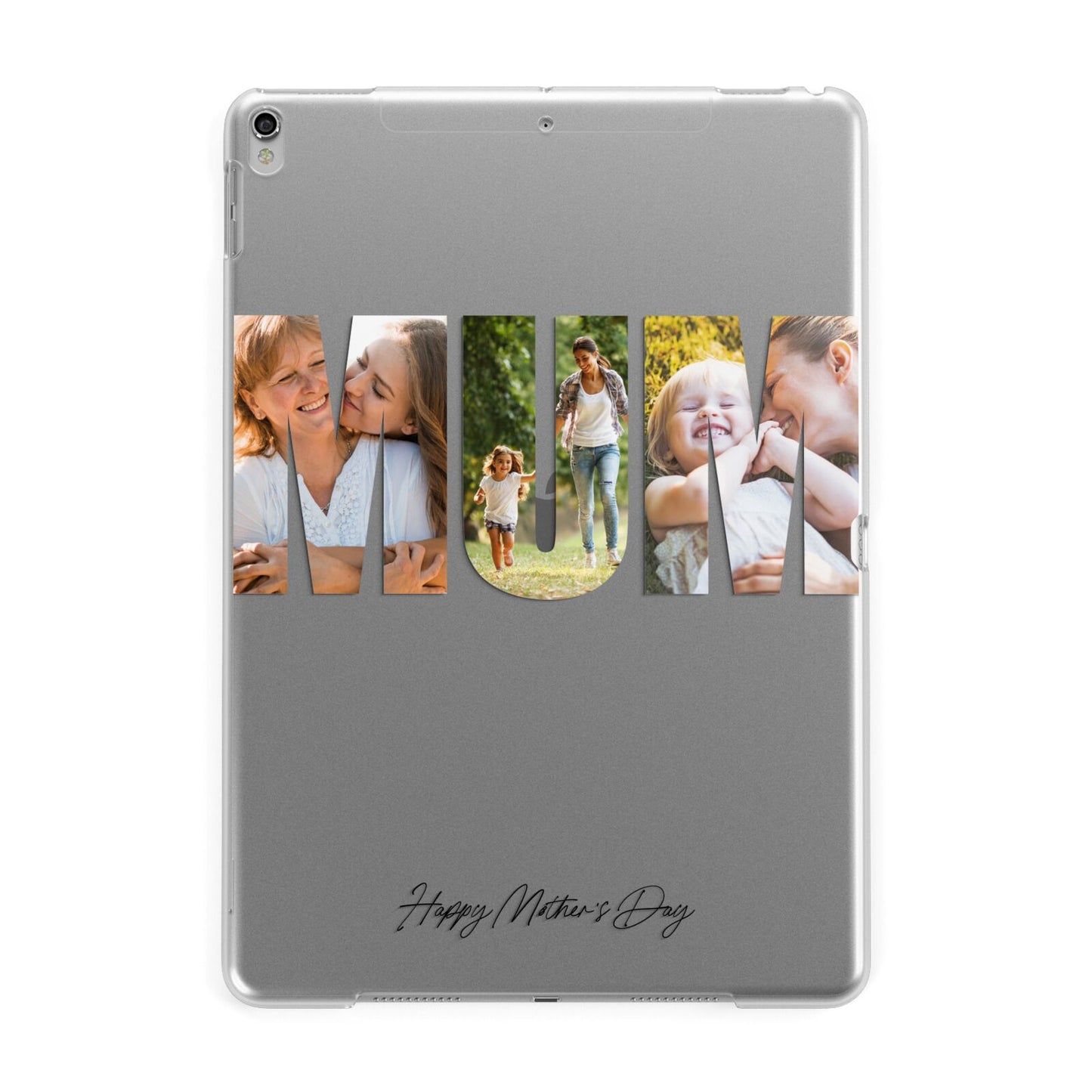 Mum Letters Photo Upload Apple iPad Silver Case