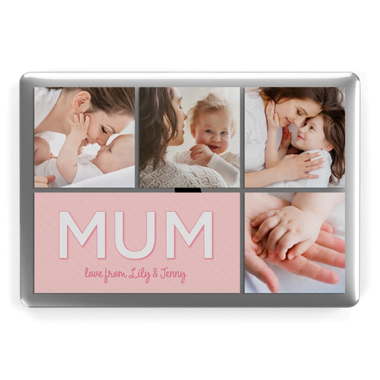 Mum Pink Mothers Day Multi Photo Apple MacBook Case