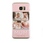Mum Pink Mothers Day Multi Photo Samsung Galaxy S7 Edge Case