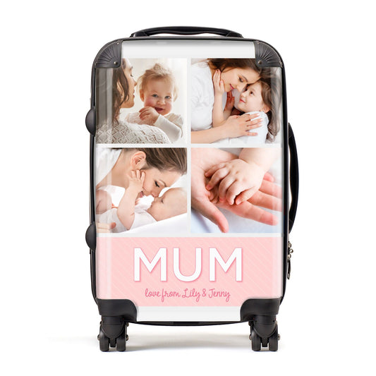 Mum Pink Mothers Day Multi Photo Suitcase