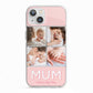 Mum Pink Mothers Day Multi Photo iPhone 13 TPU Impact Case with White Edges