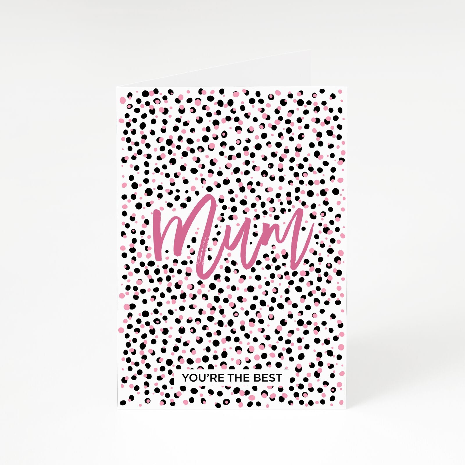 Mum Polka Dots Mothers Day A5 Greetings Card