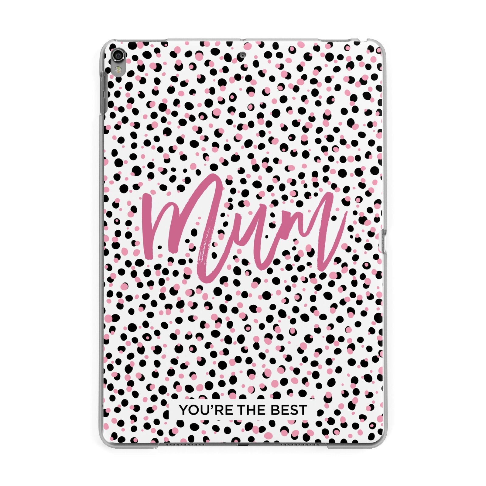 Mum Polka Dots Mothers Day Apple iPad Grey Case
