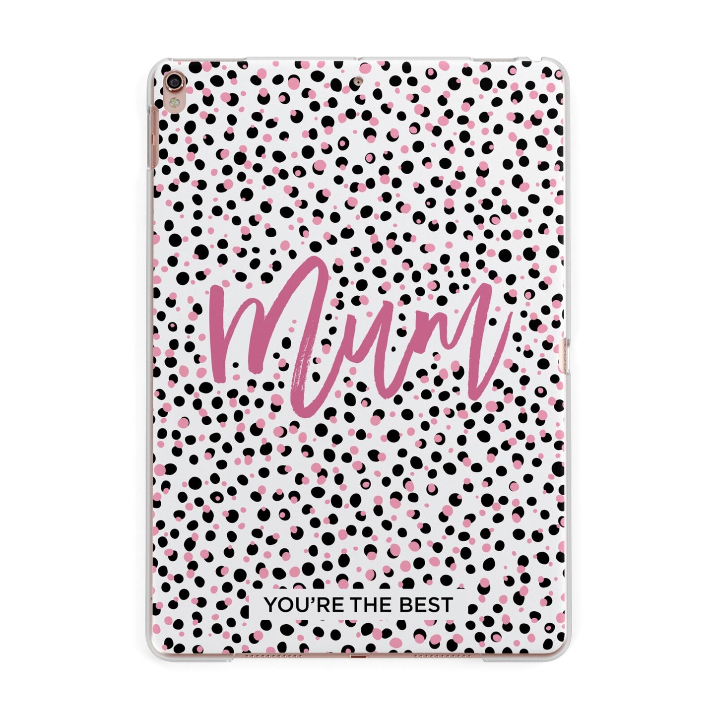 Mum Polka Dots Mothers Day Apple iPad Rose Gold Case