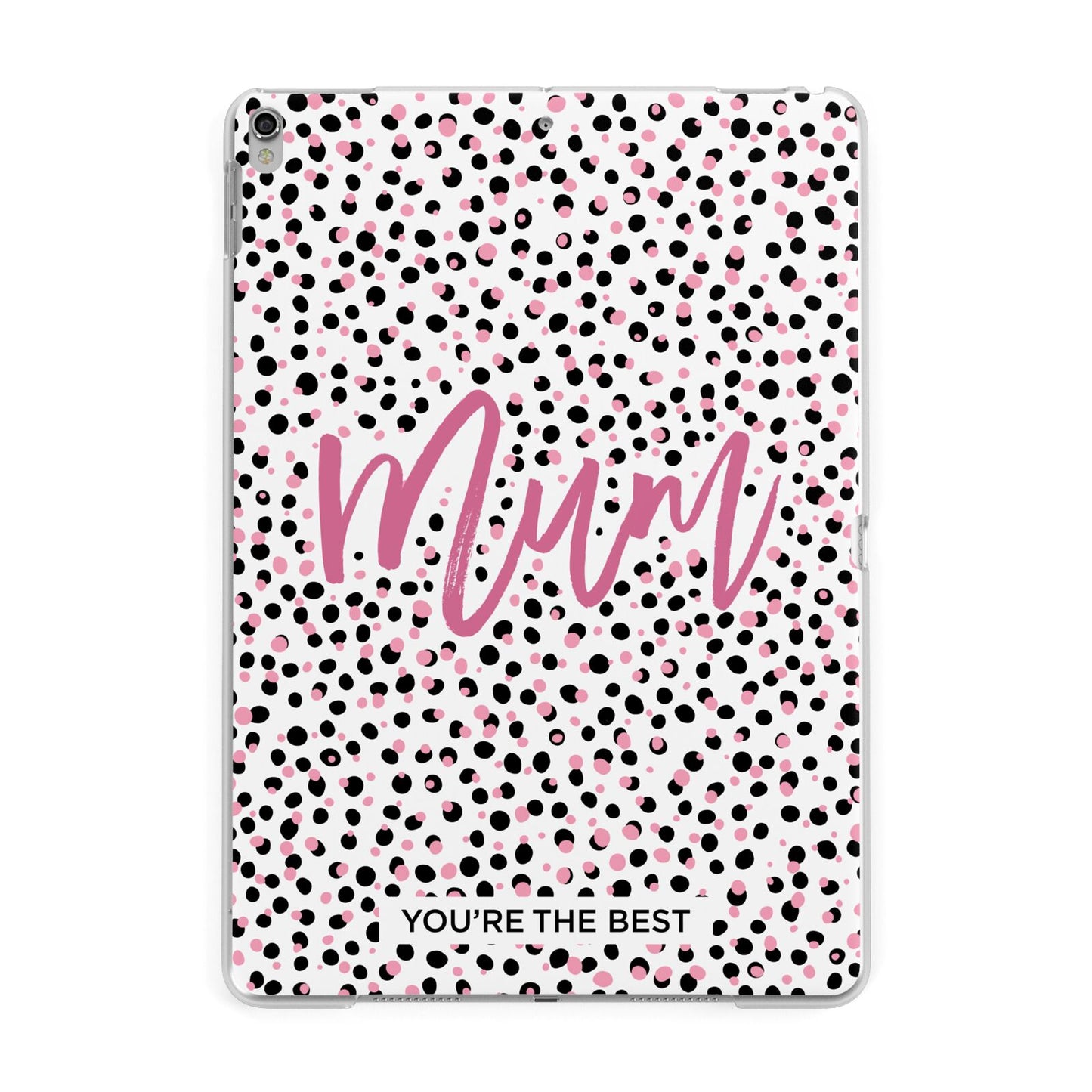 Mum Polka Dots Mothers Day Apple iPad Silver Case