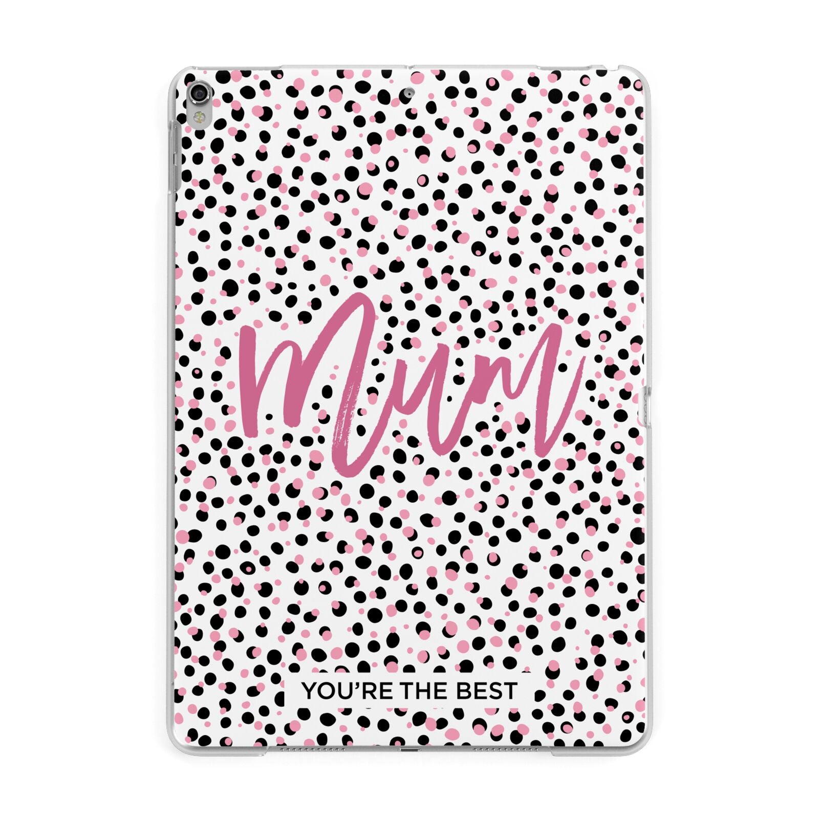 Mum Polka Dots Mothers Day Apple iPad Silver Case