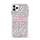 Mum Polka Dots Mothers Day Apple iPhone 11 Pro Max in Silver with White Impact Case