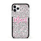 Mum Polka Dots Mothers Day Apple iPhone 11 Pro in Silver with Black Impact Case