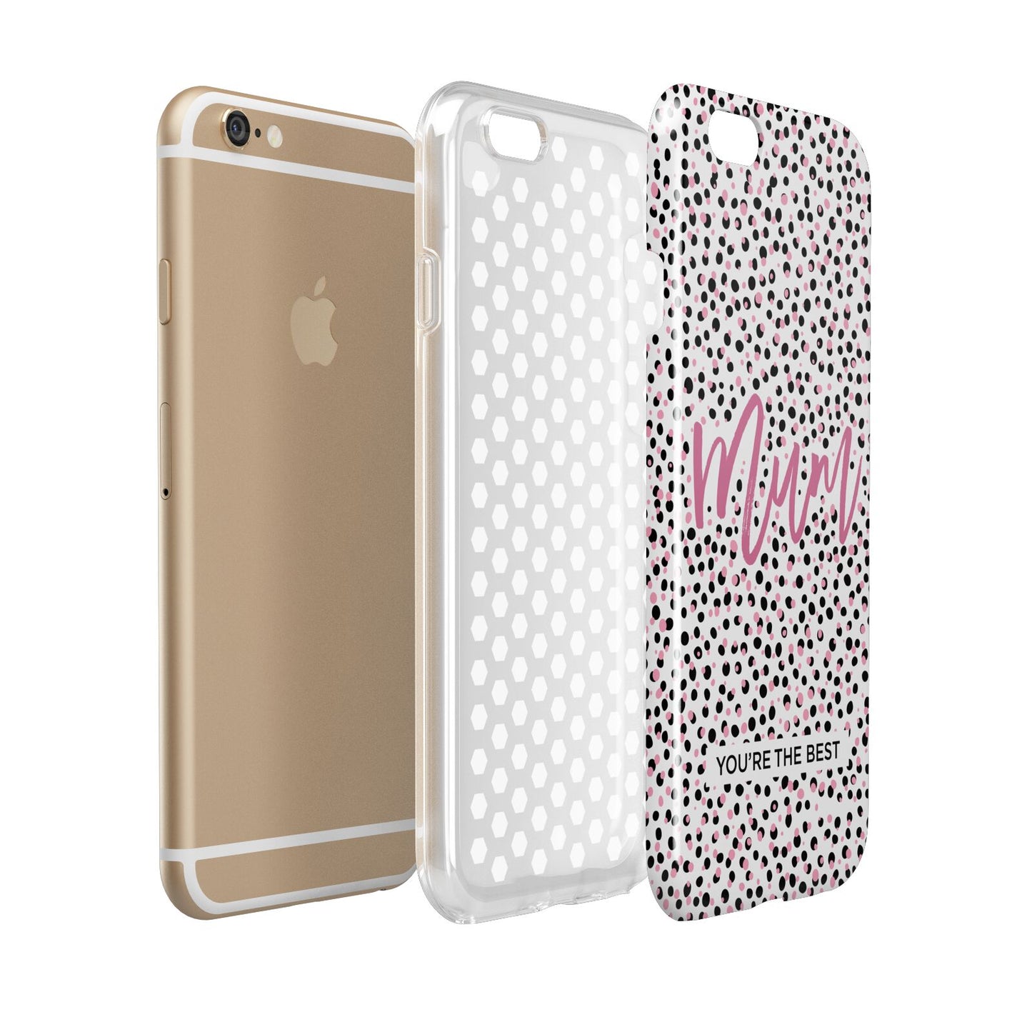 Mum Polka Dots Mothers Day Apple iPhone 6 3D Tough Case Expanded view