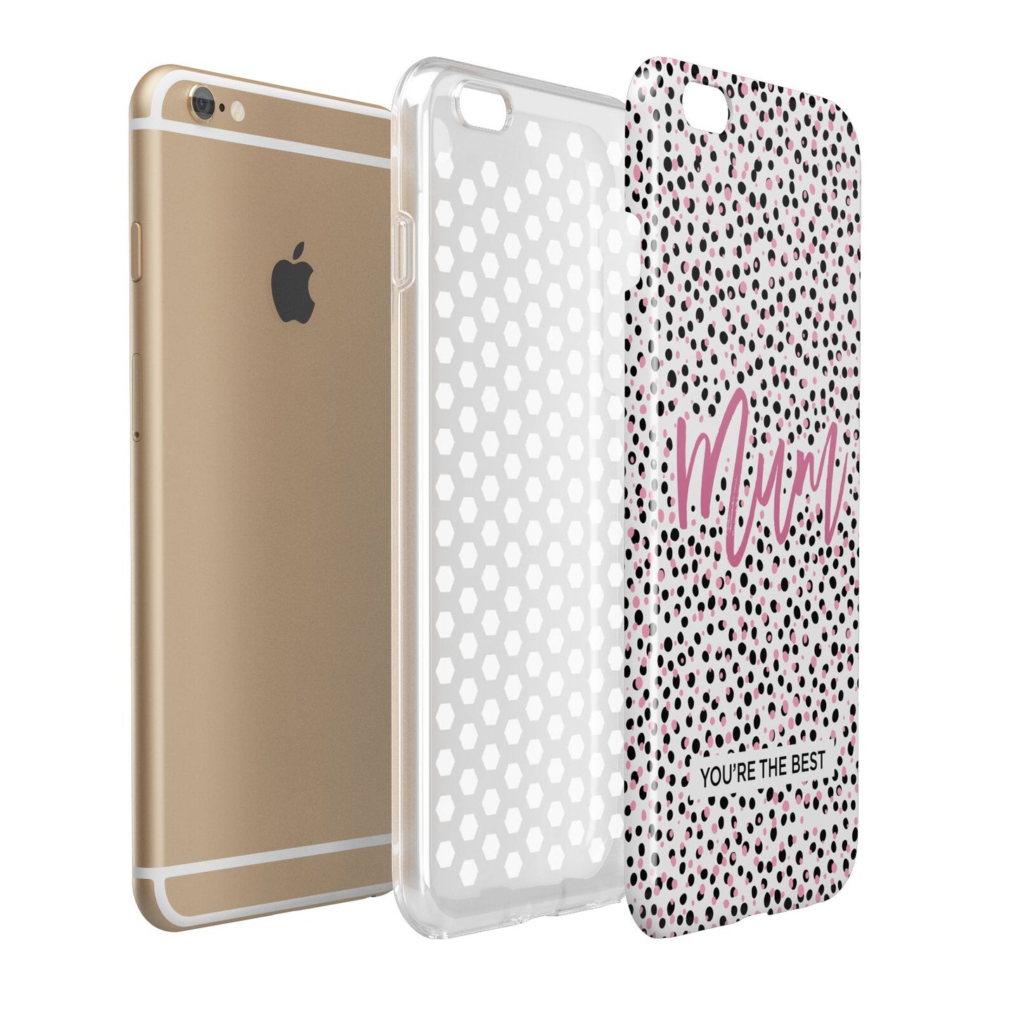 Mum Polka Dots Mothers Day Apple iPhone 6 Plus 3D Tough Case Expand Detail Image