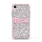 Mum Polka Dots Mothers Day Apple iPhone XR Impact Case Pink Edge on Silver Phone