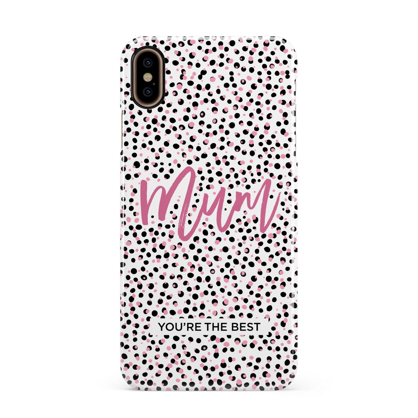 Mum Polka Dots Mothers Day Apple iPhone Xs Max 3D Snap Case