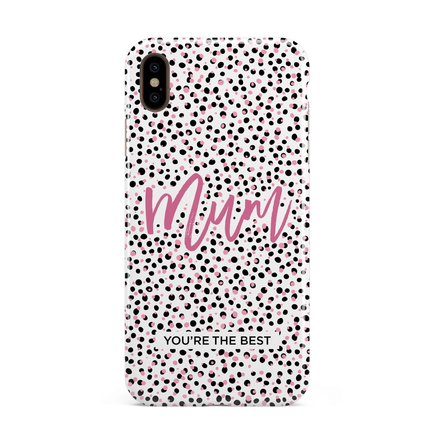Mum Polka Dots Mothers Day Apple iPhone Xs Max 3D Tough Case