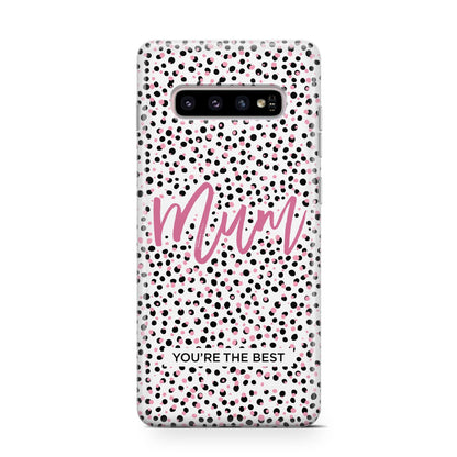 Mum Polka Dots Mothers Day Samsung Galaxy S10 Case