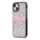 Mum Polka Dots Mothers Day iPhone 13 Black Impact Case Side Angle on Silver phone