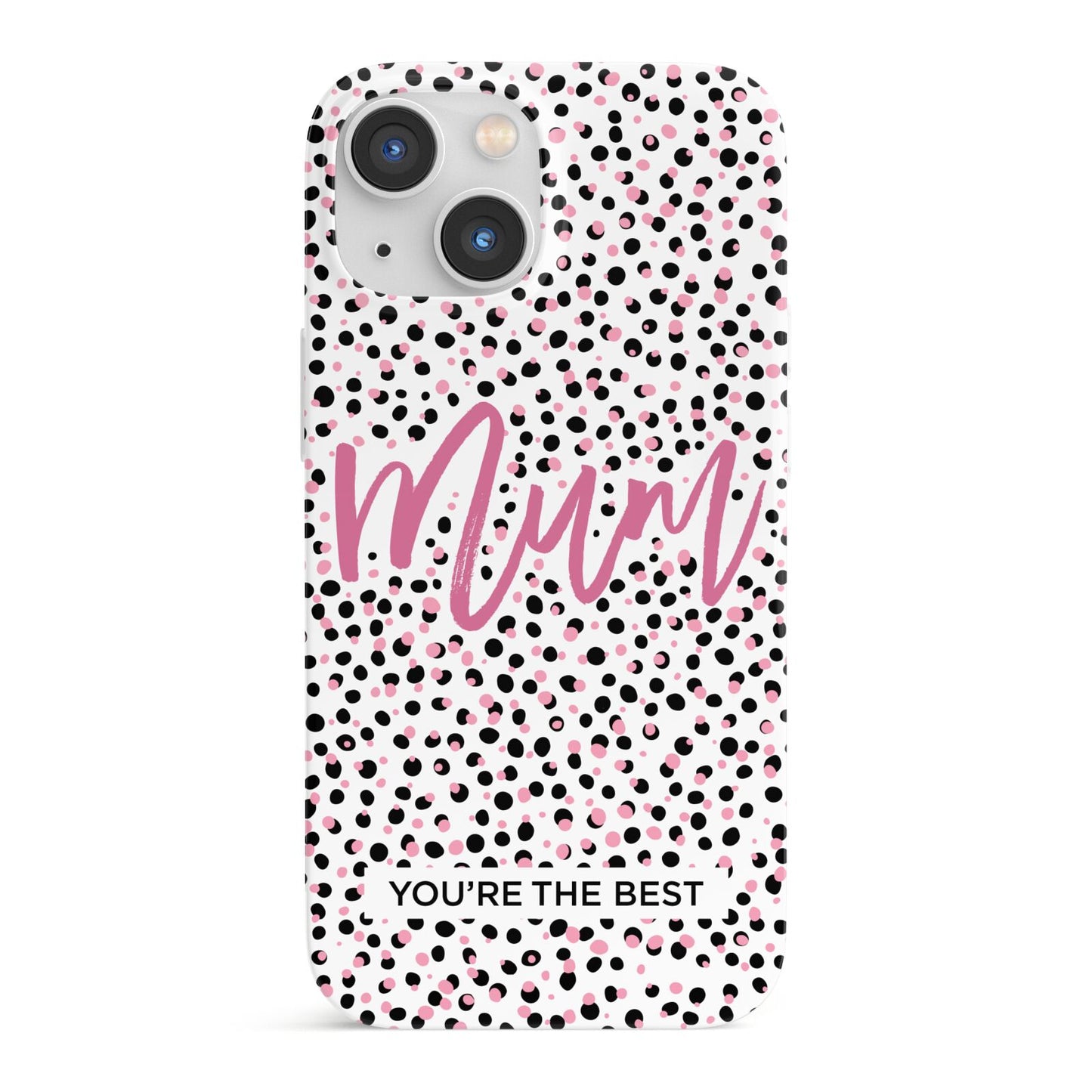 Mum Polka Dots Mothers Day iPhone 13 Mini Full Wrap 3D Snap Case