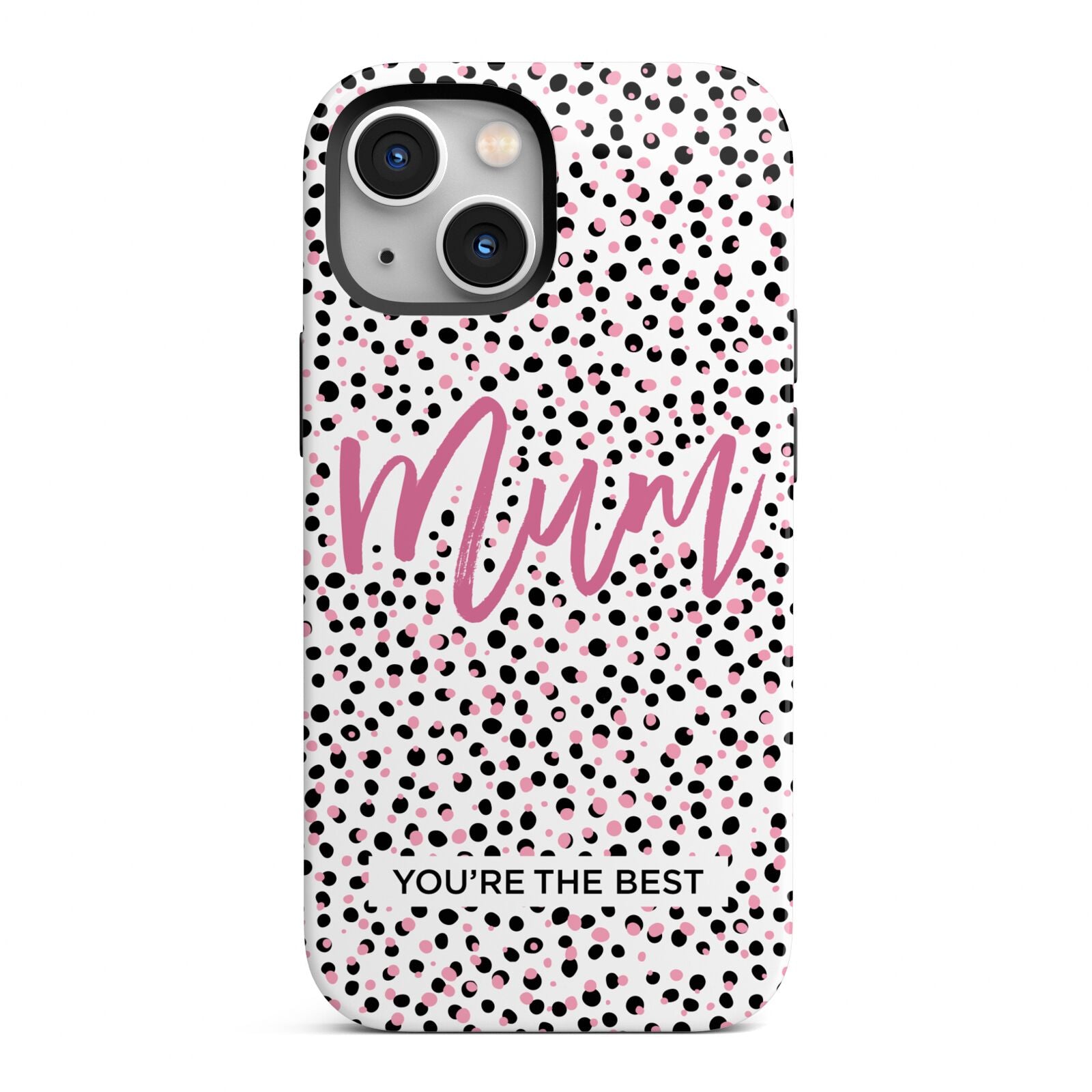 Mum Polka Dots Mothers Day iPhone 13 Mini Full Wrap 3D Tough Case