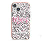 Mum Polka Dots Mothers Day iPhone 13 Mini TPU Impact Case with Pink Edges