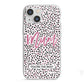 Mum Polka Dots Mothers Day iPhone 13 Mini TPU Impact Case with White Edges