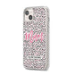 Mum Polka Dots Mothers Day iPhone 14 Plus Clear Tough Case Starlight Angled Image