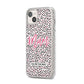 Mum Polka Dots Mothers Day iPhone 14 Plus Glitter Tough Case Starlight Angled Image