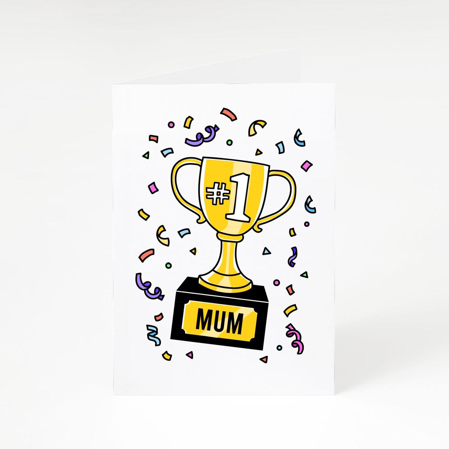 Mum Trophy Mothers Day A5 Greetings Card