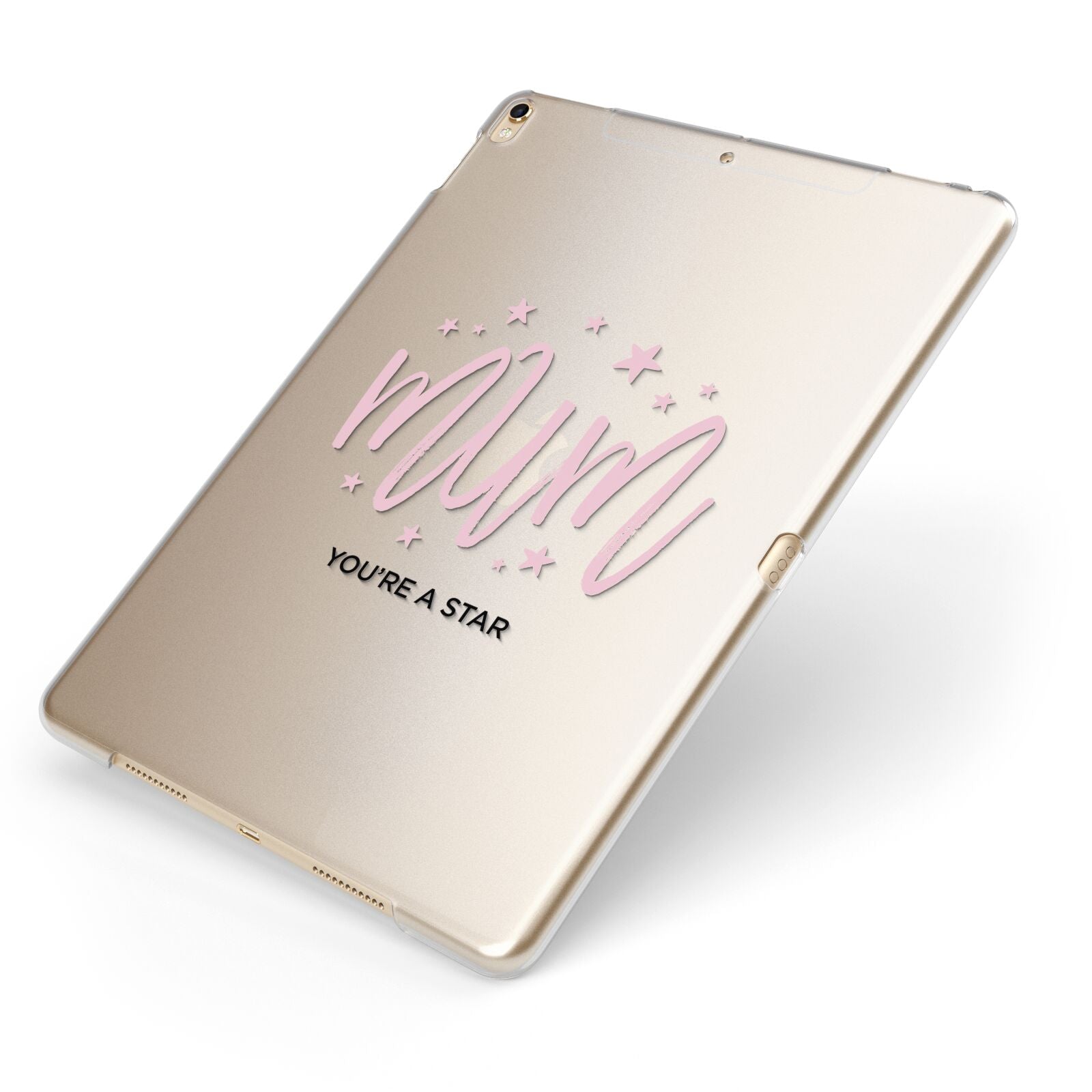 Mum Youre a Star Apple iPad Case on Gold iPad Side View