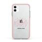 Mum Youre a Star Apple iPhone 11 in White with Pink Impact Case