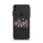 Mum Youre a Star Apple iPhone Xs Max Impact Case Pink Edge on Black Phone