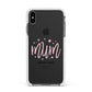 Mum Youre a Star Apple iPhone Xs Max Impact Case White Edge on Black Phone