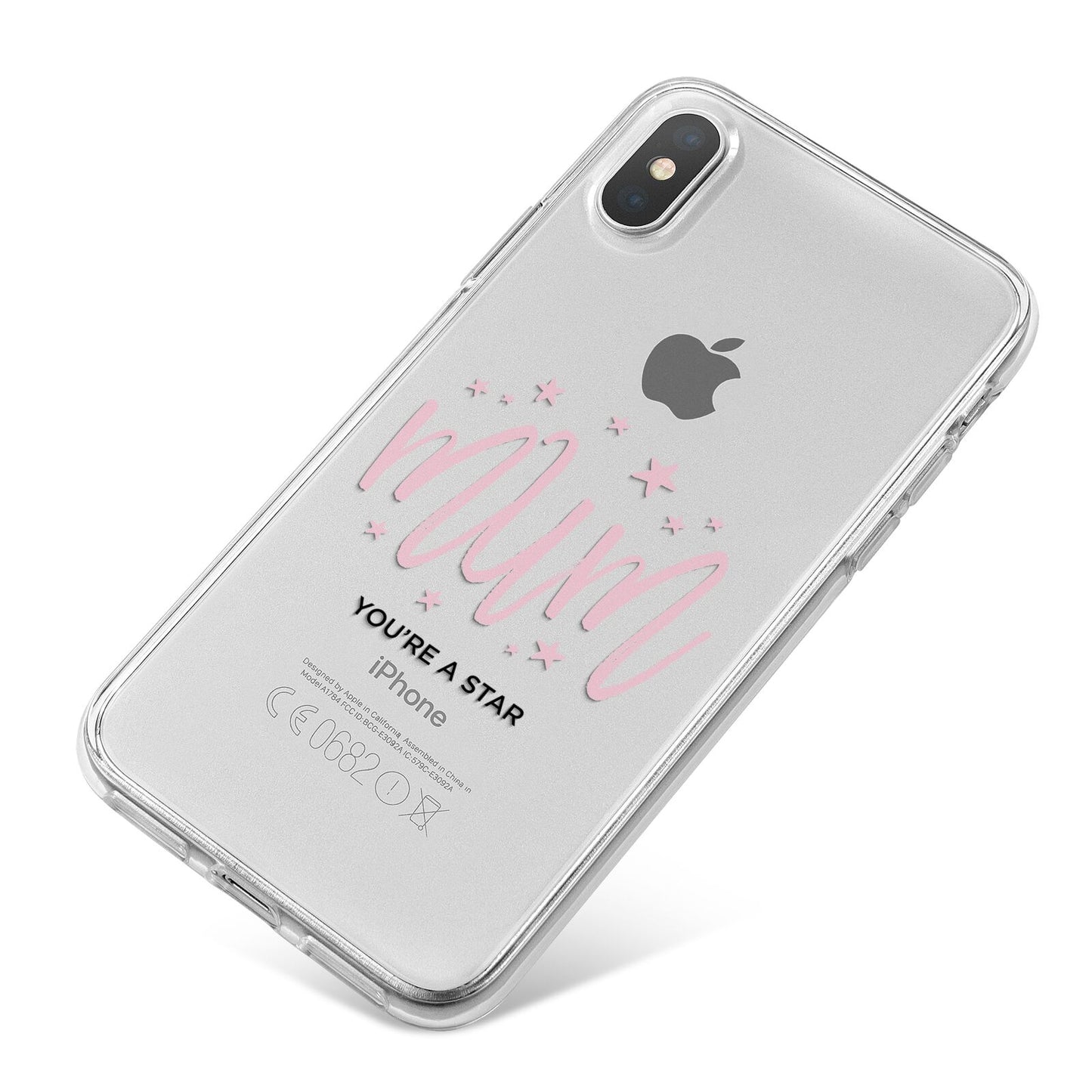 Mum Youre a Star iPhone X Bumper Case on Silver iPhone