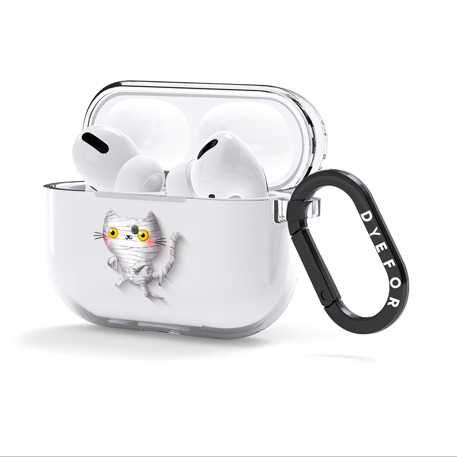 Mummy Cats AirPods Clear Case 3rd Gen Side Image