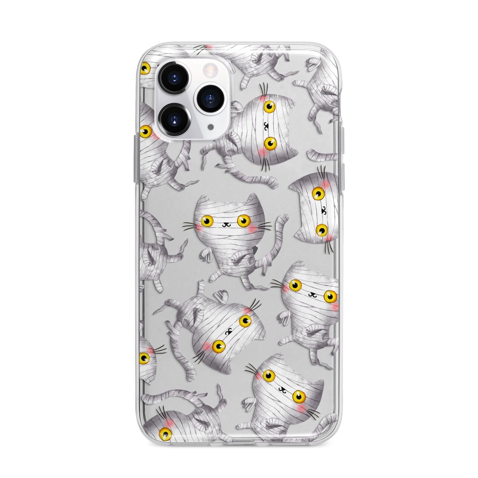 Mummy Cats Apple iPhone 11 Pro Max in Silver with Bumper Case
