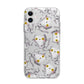 Mummy Cats Apple iPhone 11 in White with Bumper Case