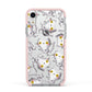 Mummy Cats Apple iPhone XR Impact Case Pink Edge on Silver Phone